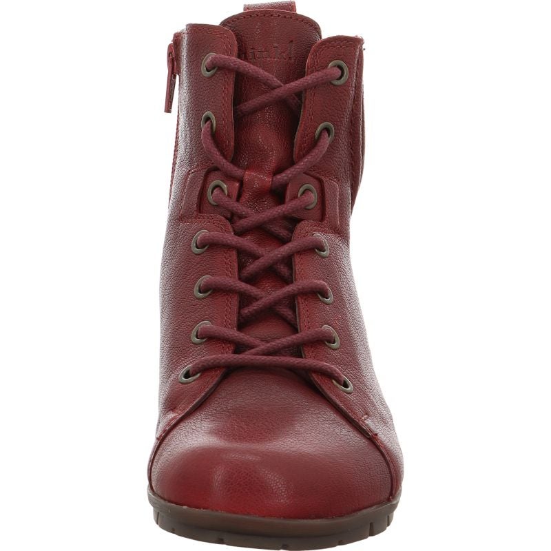 Think! MENSCHA Damen Stiefelette - Material: Leder in Rot