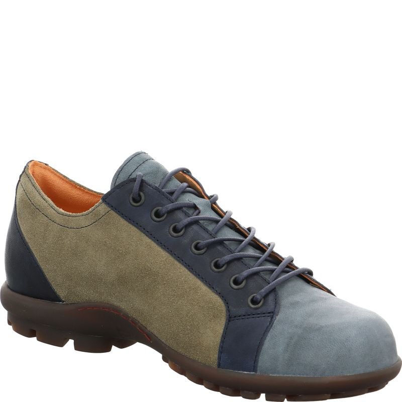 Think KONG HERREN Lace up shoe - Material: Leather in Blue