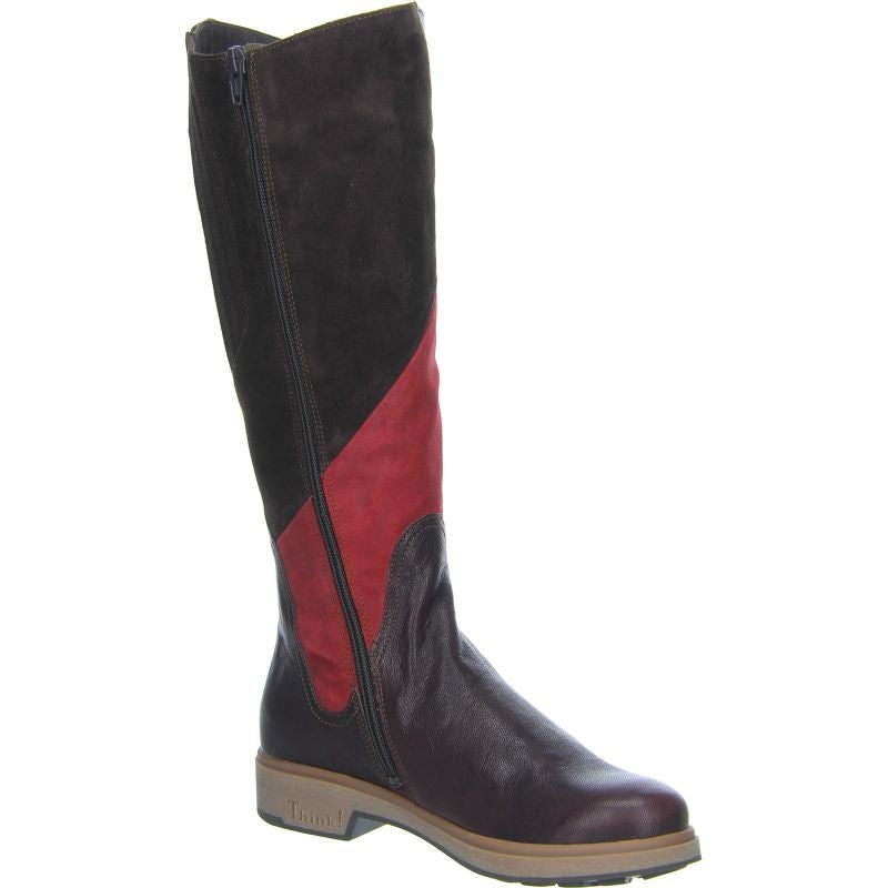Think COGITA Woman Boot - Material: Leather in Red