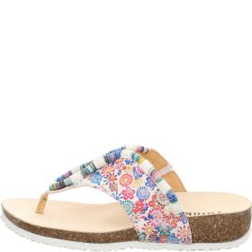 Think! JULIA Damen Pantolette - Material: Leder in Mehrfarbig