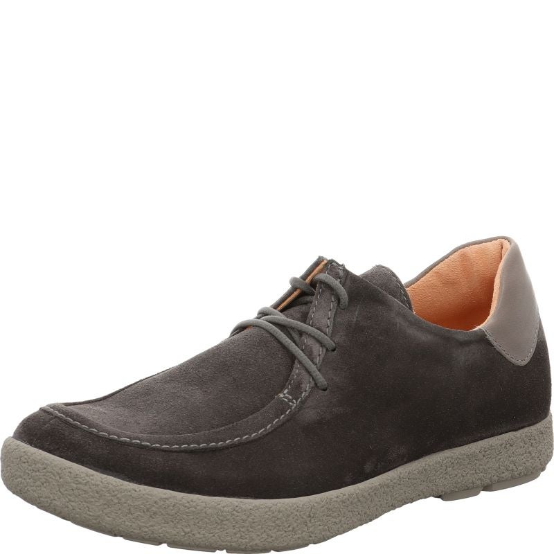 Think GEOAG Men Lace up shoe - Material: Leather in Brown