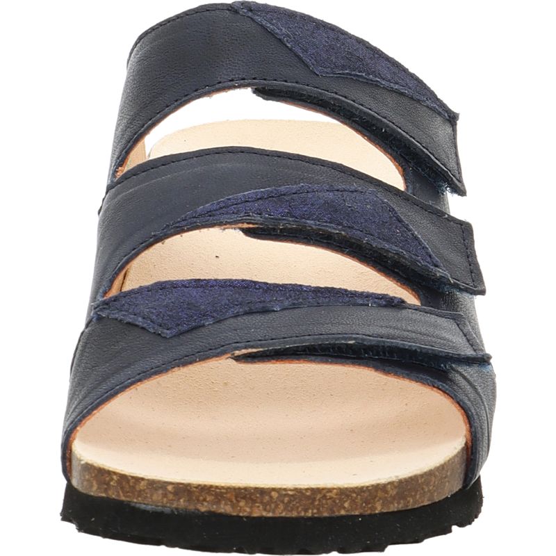 Think! MIZZI Damen Pantolette - Material: Leder in Blau