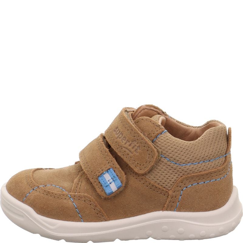 Superfit WHALEY Boys Sneakers high - Material: Leather/Textil in Brown