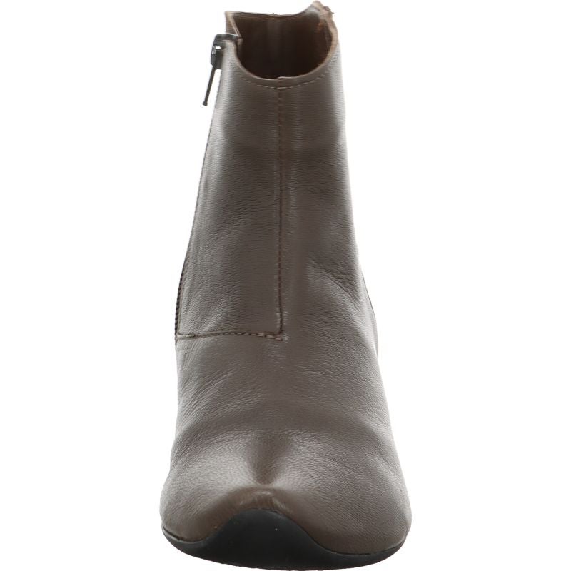 Think AIDA DAMEN Woman Ankle boot - Material: Leather in Grey