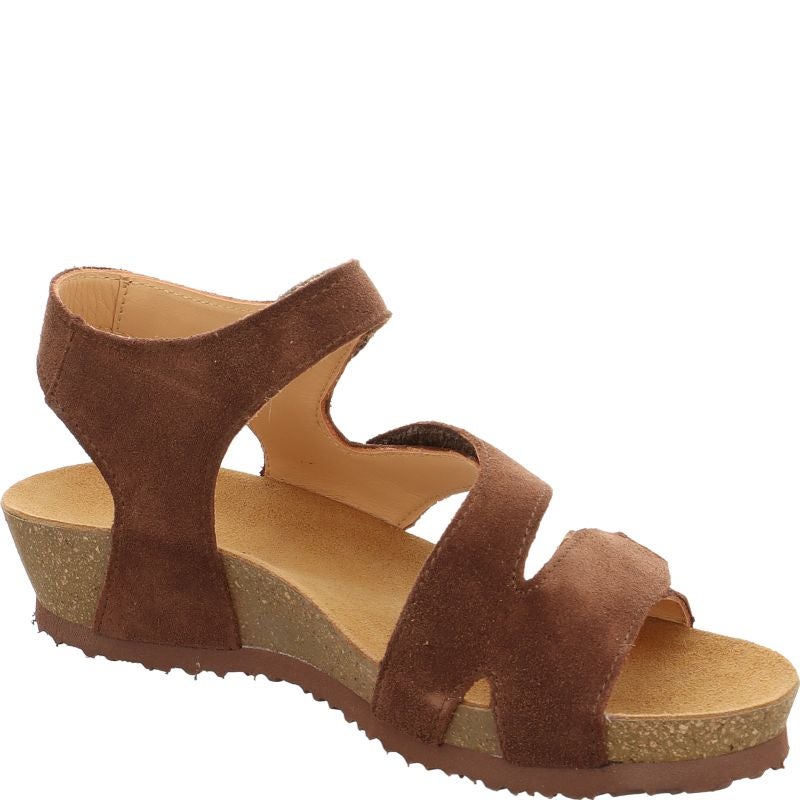 Think DUMIA Strap sandal - Material: Leather in Brown