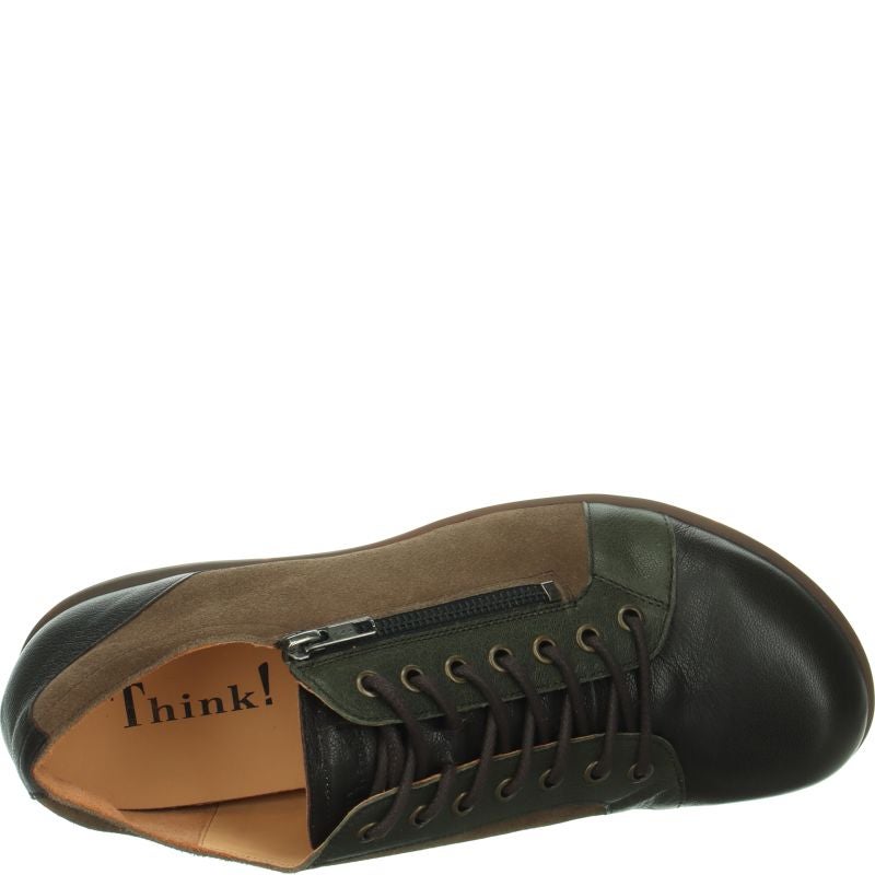 Think KONG HERREN Lace up shoe - Material: Leather in Brown