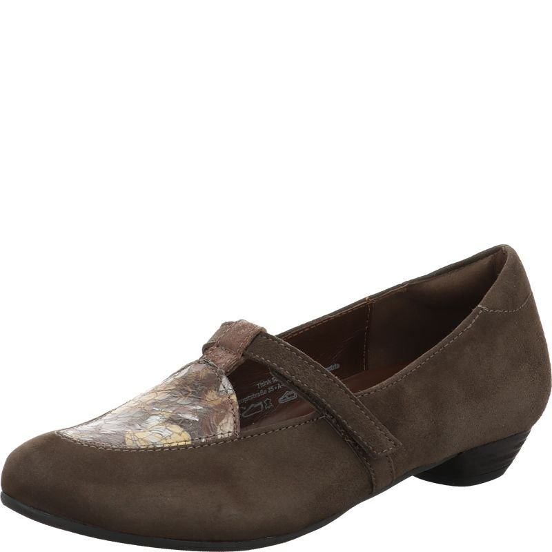 Think GRACE Woman Pumps - Material: Leather in Grey