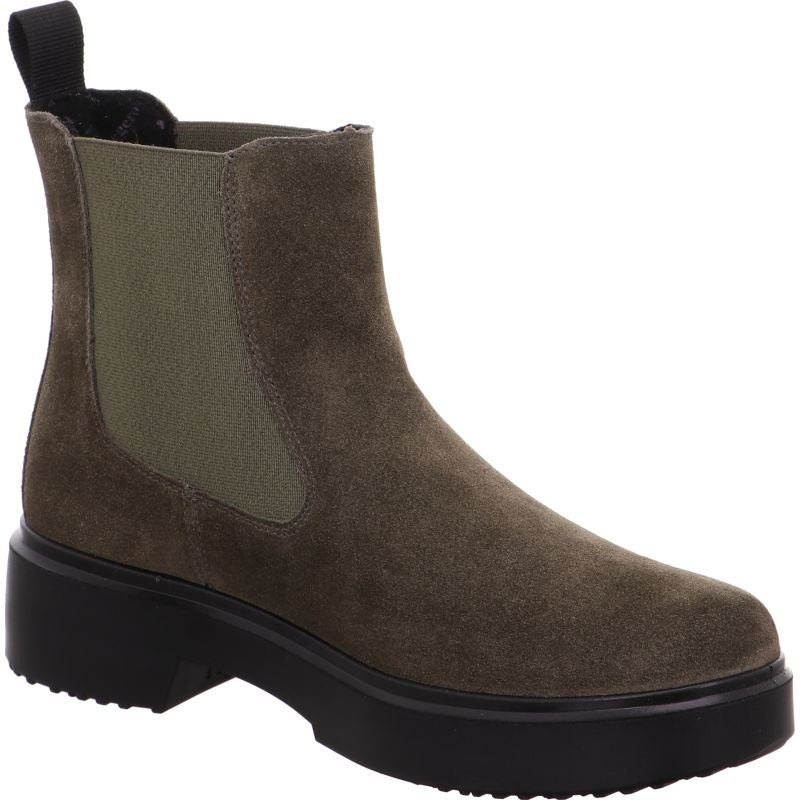 legero ANGEL Damen Chelsea Boots - Material: Leder in Grün