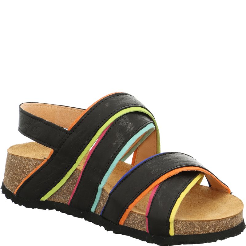 Think KOAK DAMEN Woman Strap sandal - Material: Leather in Black