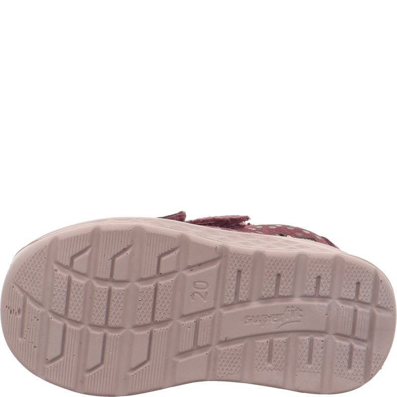 Superfit BREEZE Sneaker high - Material: Leder in Rot