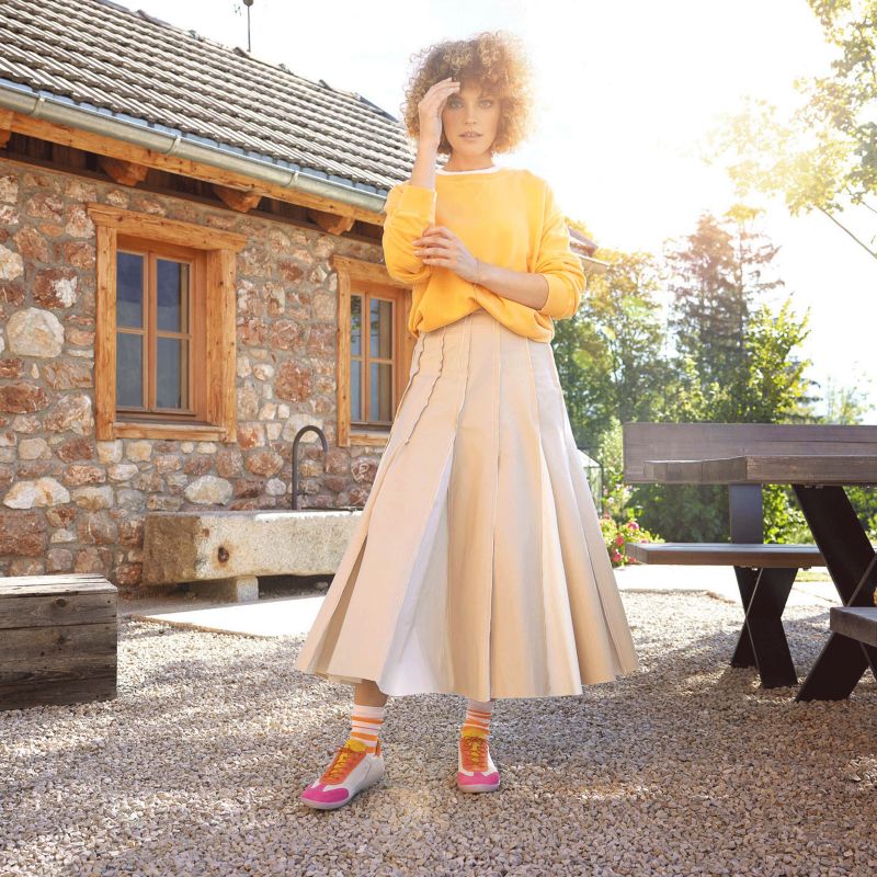 Think NATURE Woman Sneakers low - Material: Leather in Pink