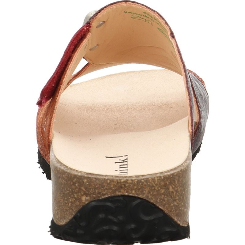 Think! MIZZI Damen Pantolette - Material: Leder in Mehrfarbig
