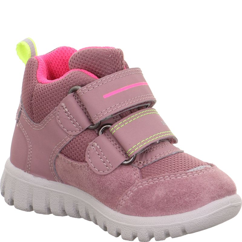 Superfit SPORT7 MINI Mädchen Sneaker high - Material: Leder/Sonstiges Material/Textil in Lila