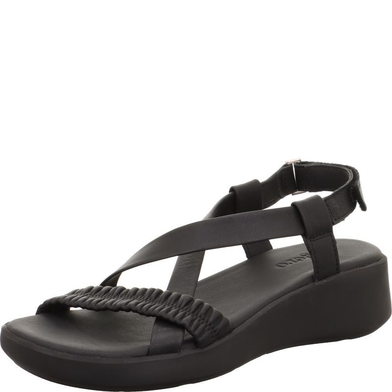 Legero EASY Damen Sandale - Material: Leder in Schwarz