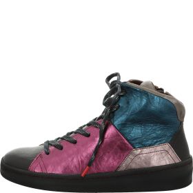 Think KUMI Woman Sneakers high - Material: Leather in Black