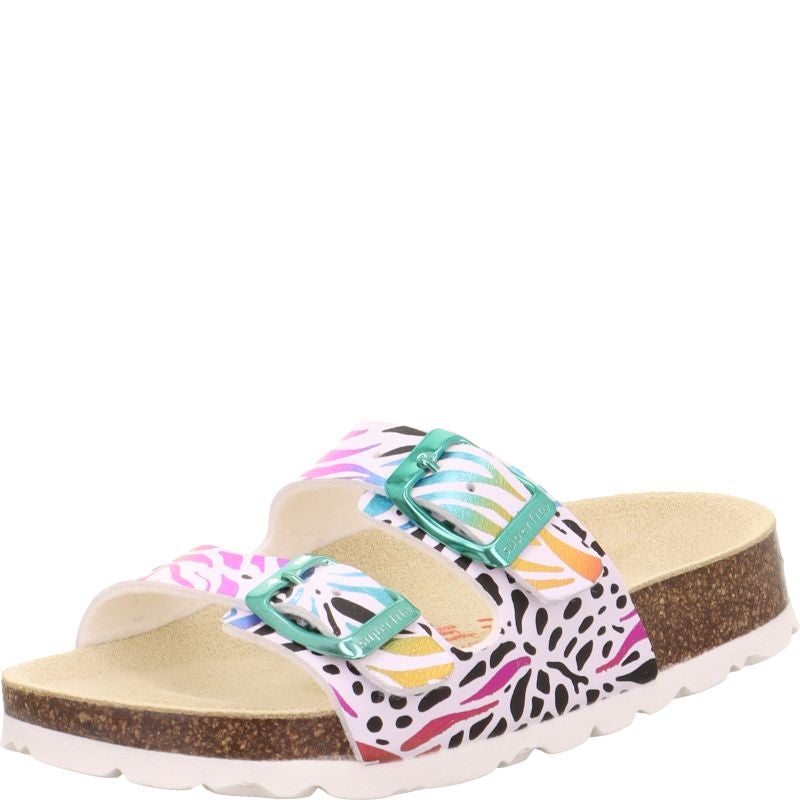 Superfit FUSSBETTPANTOFFEL Girls Slipper - Material: Sonstiges Material in White