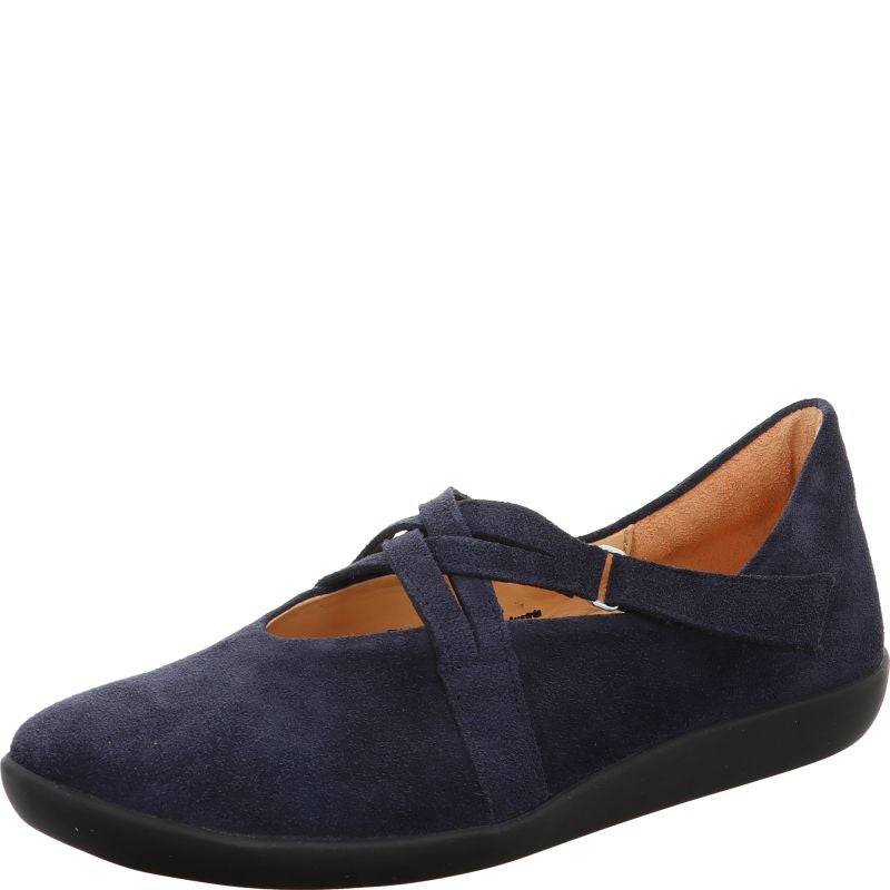 Think NATURE Ballerina - Material: Leather in Blue