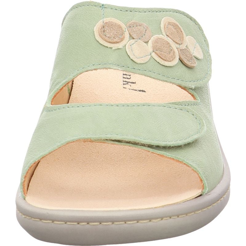 Think! CAMILLA Damen Pantolette - Material: Leder in Grün