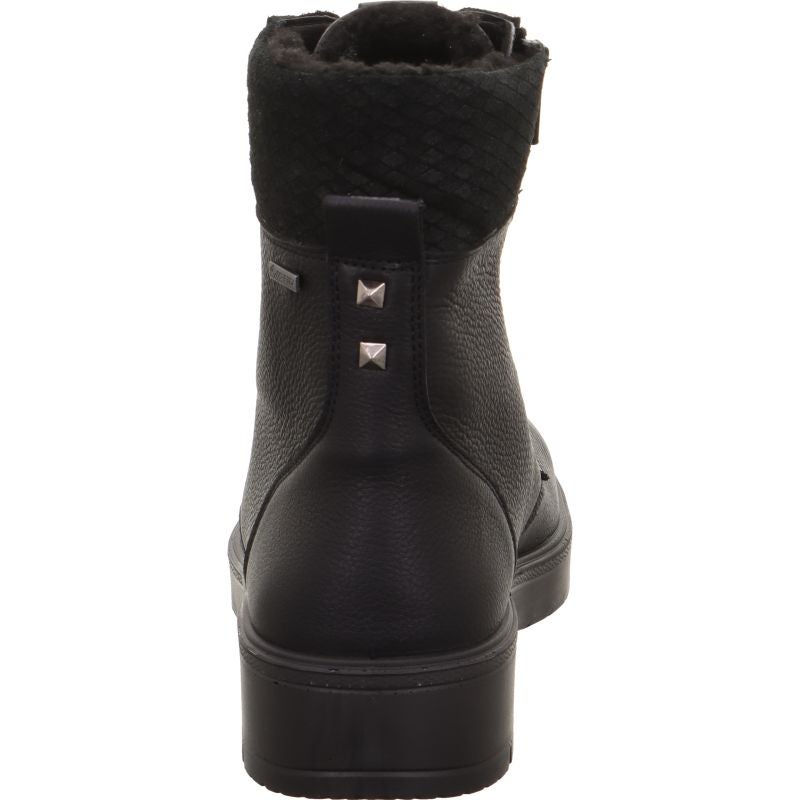 legero MYSTIC Damen Schnürboots - Material: Leder in Schwarz