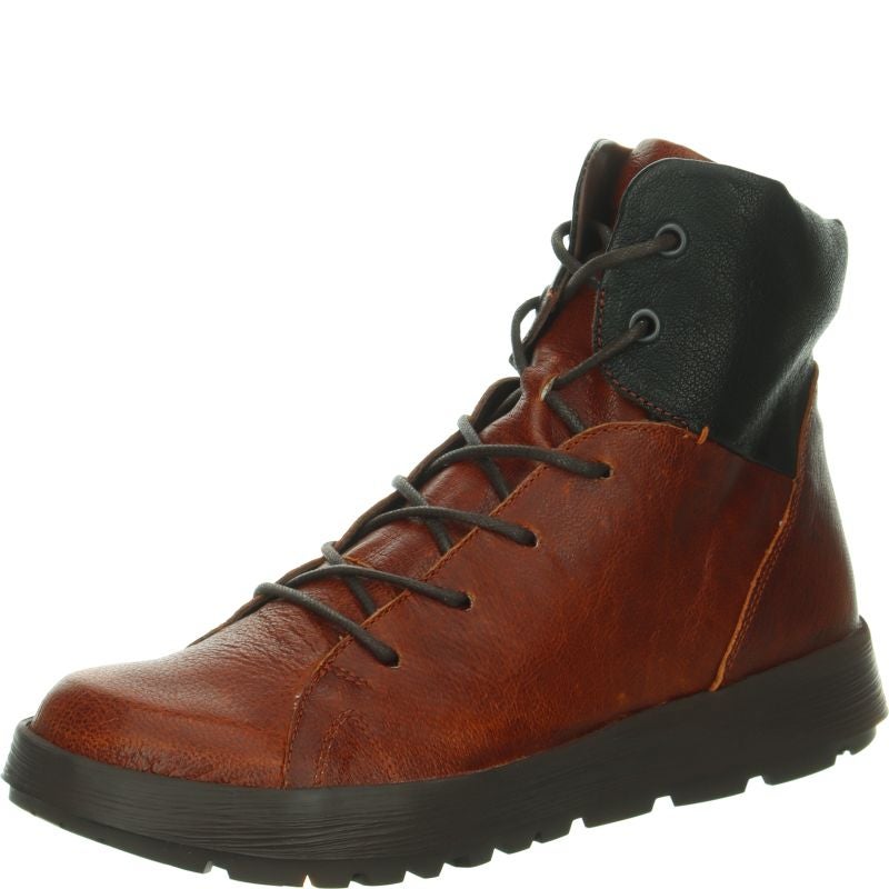 Think! COMODA Damen Stiefelette - Material: Leder in Braun