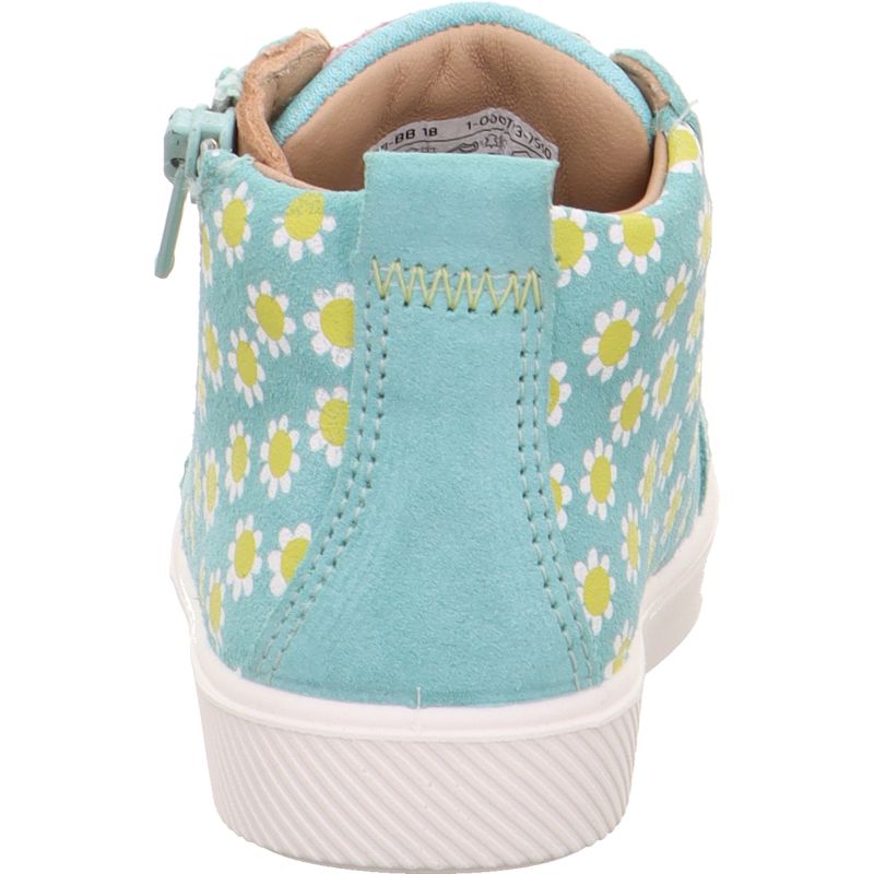 Superfit SUPIES Mädchen Sneaker high - Material: Leder/Textil in Grün