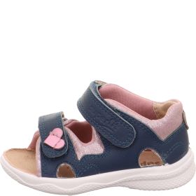 Superfit POLLY Sandale - Material: Leder/Textil in Blau