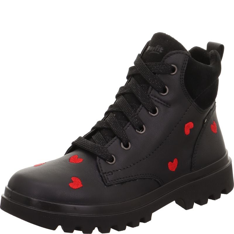 Superfit ABBY NOVA Mädchen Boots - Material: Leder/Textil in Schwarz