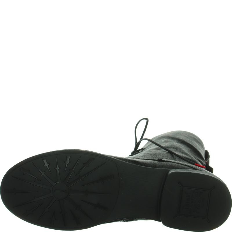 Think! AGRAT Damen Stiefelette - Material: Leder in Schwarz