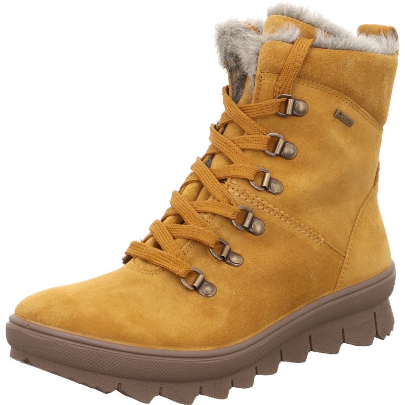 Legero NOVARA Damen Schnürboots - Material: Leder in Gelb