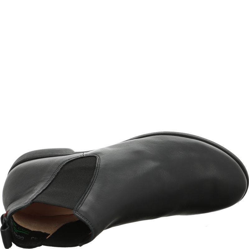 Think! AGRAT Damen Chelsea Boots - Material: Leder in Schwarz