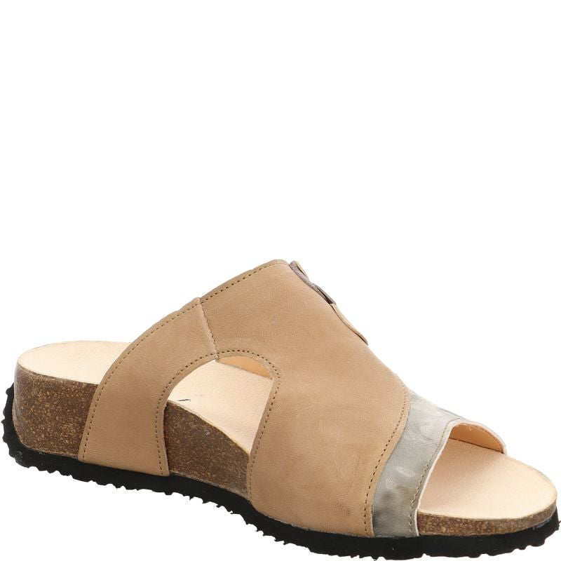 Think MIZZI DAMEN Mules - Material: Leather in Multicolored