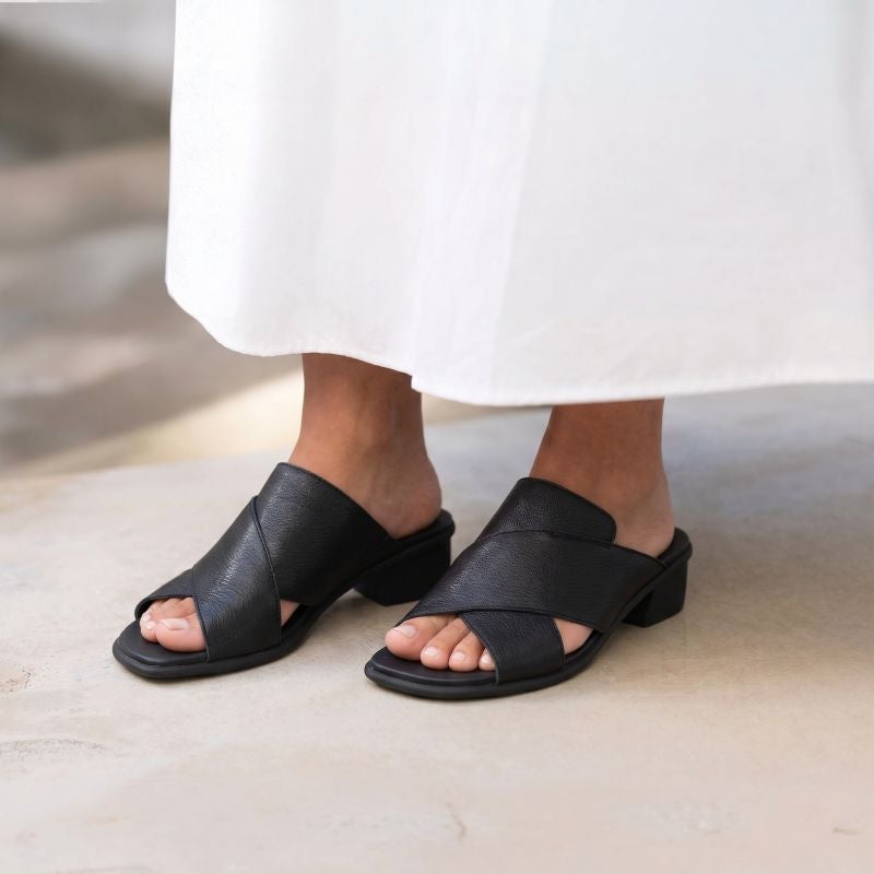 Think VIVI Woman Mules - Material: Leather in Black
