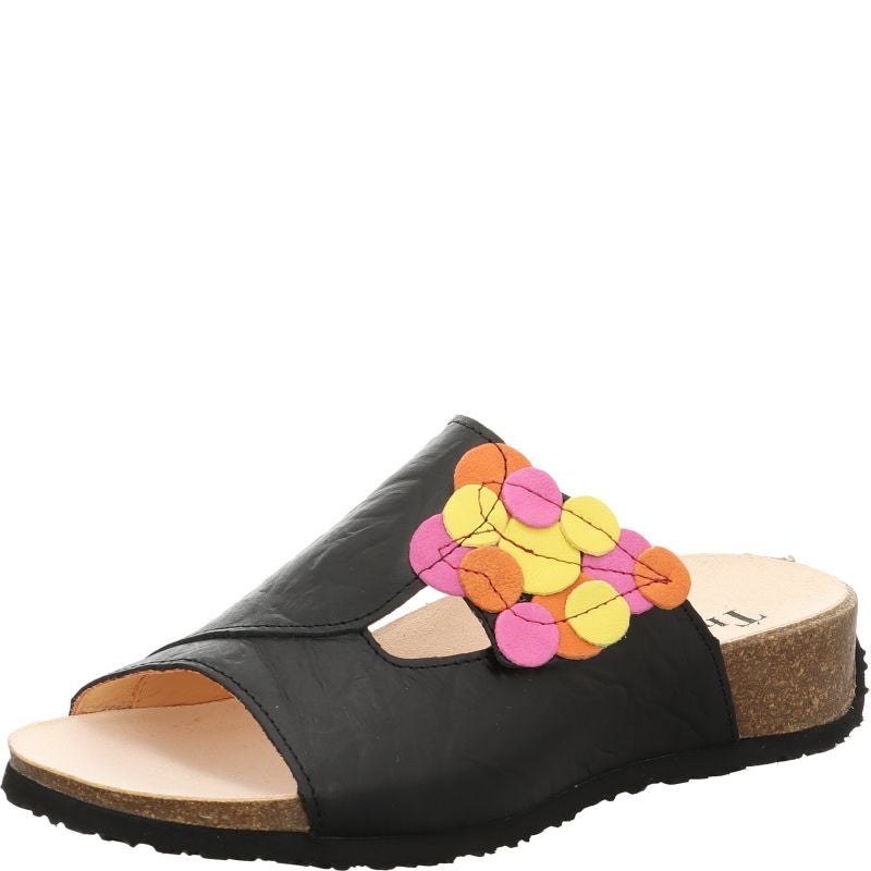 Think MIZZI DAMEN Woman Mules - Material: Leather in Black
