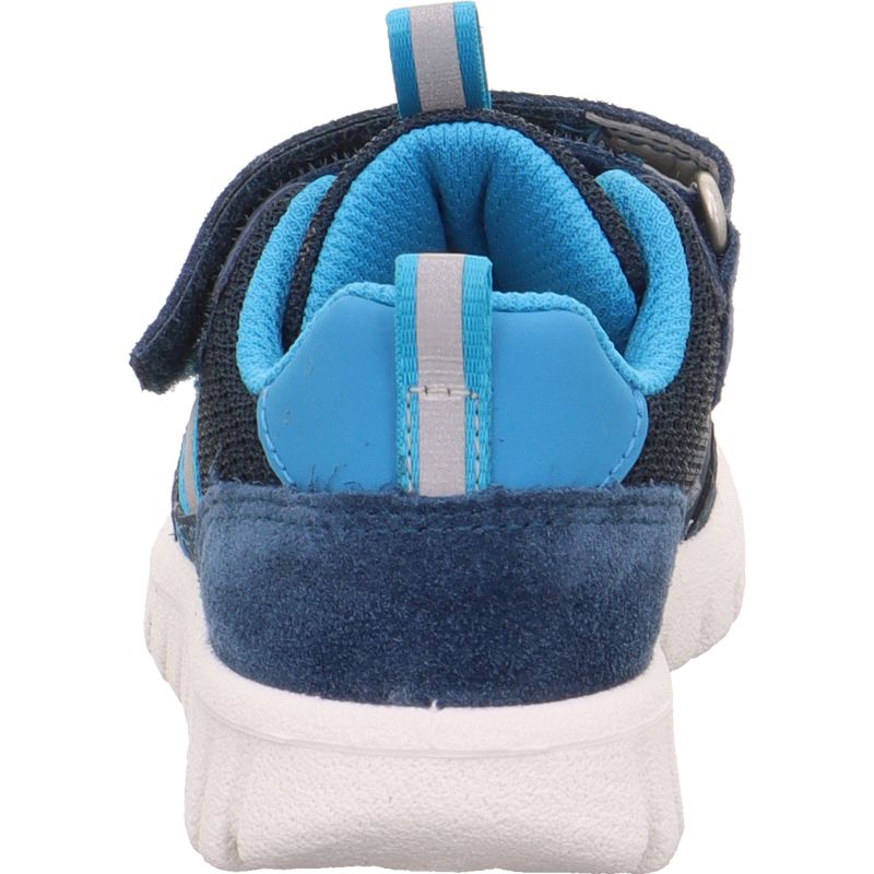 Superfit SPORT7 MINI Unisex, Jungen Sneaker low - Material: Leder/Sonstiges Material/Textil in Blau