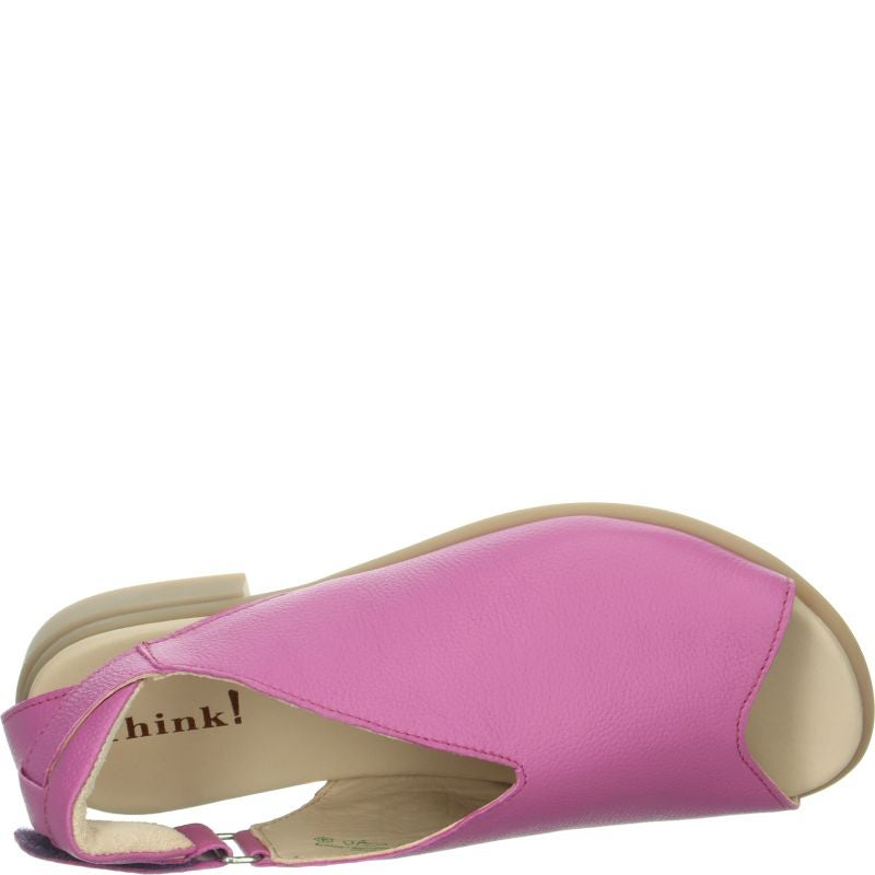 Think KAMAA Woman Strap sandal - Material: Leather in Rose