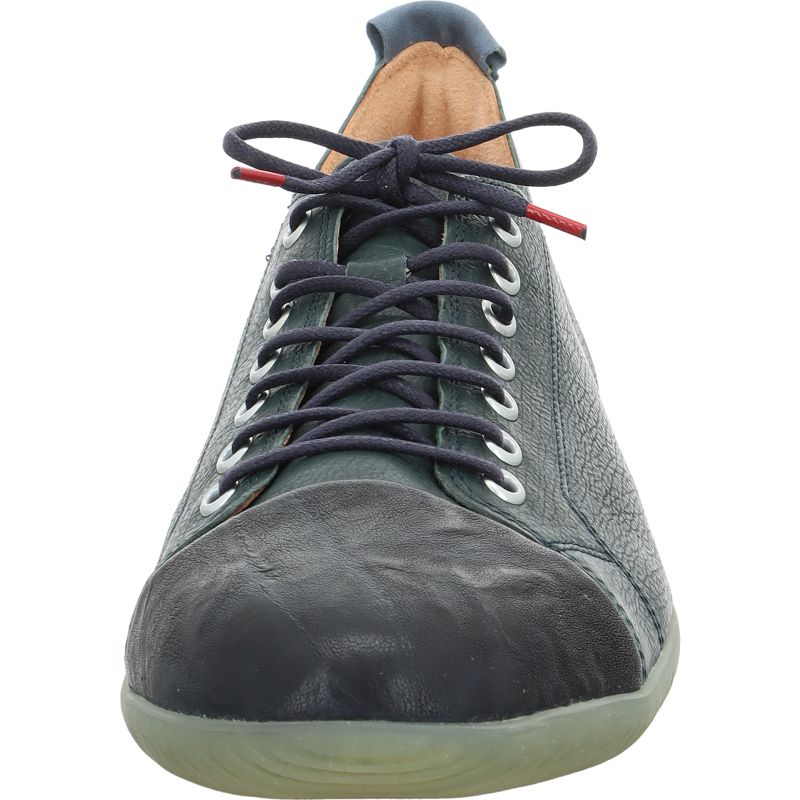 Think HAUKI HERREN Men Sneakers low - Material: Leather in Green