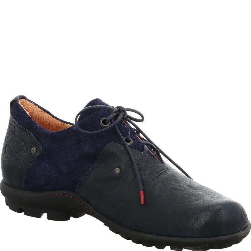 Think KONG HERREN Men Lace up shoe - Material: Leather in Blue