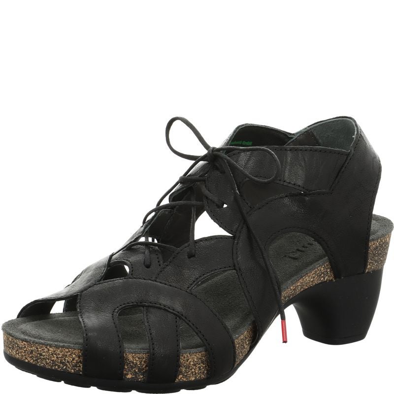 Think TRAUDI Woman Sandal - Material: Leather in Black