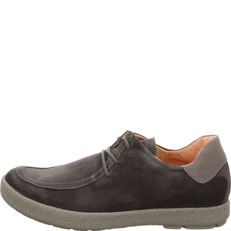 Think GEOAG Men Lace up shoe - Material: Leather in Brown