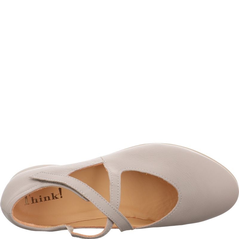 Think GUAD2 Woman Ballerina - Material: Leather in Grey