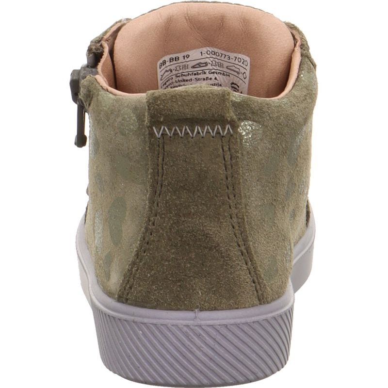 Superfit SUPIES Girls Sneakers high - Material: Leather/Textil in Green