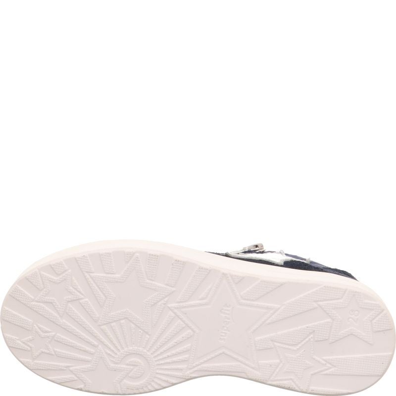 Superfit STELLA Mädchen Sneaker low - Material: Leder/Sonstiges Material/Textil in Blau