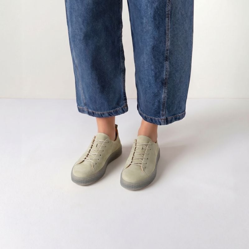 Think HONEY Woman Sneakers low - Material: Leather in Olive