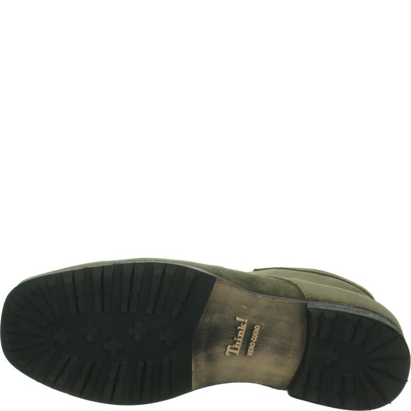 Think GURU Ankle boot - Material: Leather in Olive