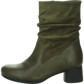Think NANI Woman Ankle boot - Material: Leather in Olive