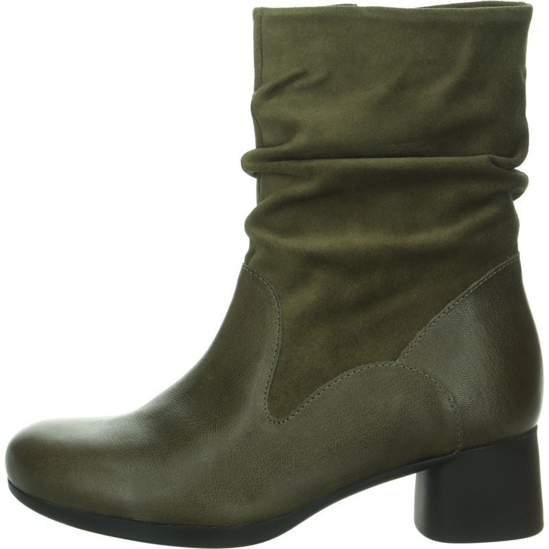 Think NANI Woman Ankle boot - Material: Leather in Olive