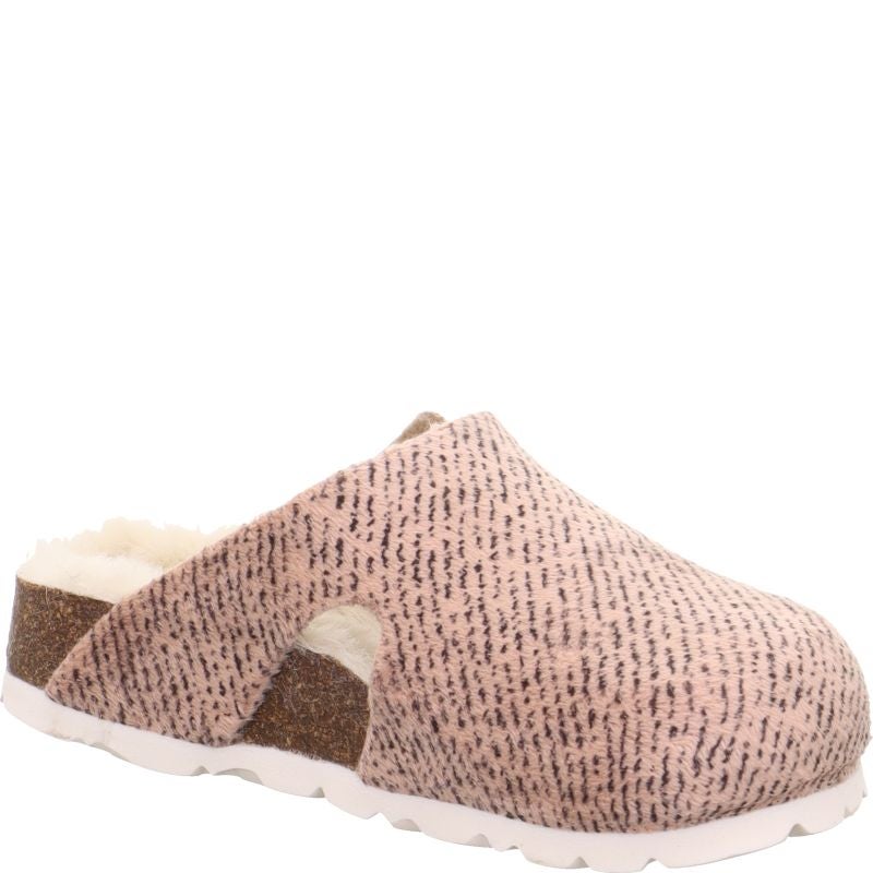 Superfit FUSSBETTPANTOFFEL Girls Clog - Material: Textile in Brown
