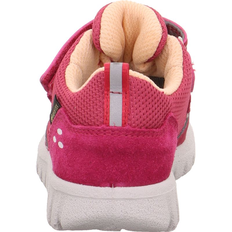 Superfit SPORT7 MINI Mädchen Sneaker low - Material: Leder/Sonstiges Material/Textil in Rot