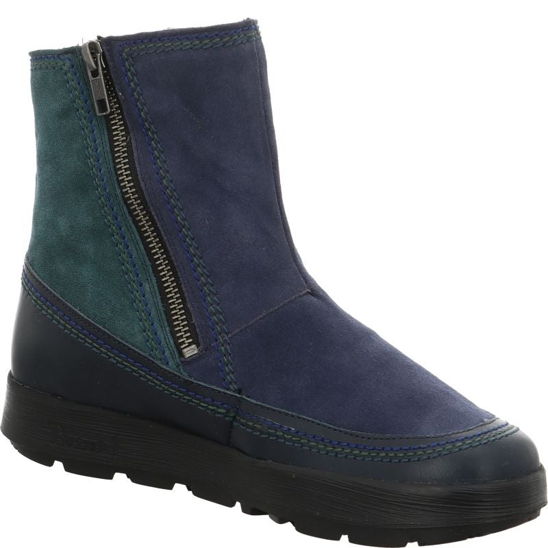 Think COMODA Woman Ankle boot - Material: Leather in Blue