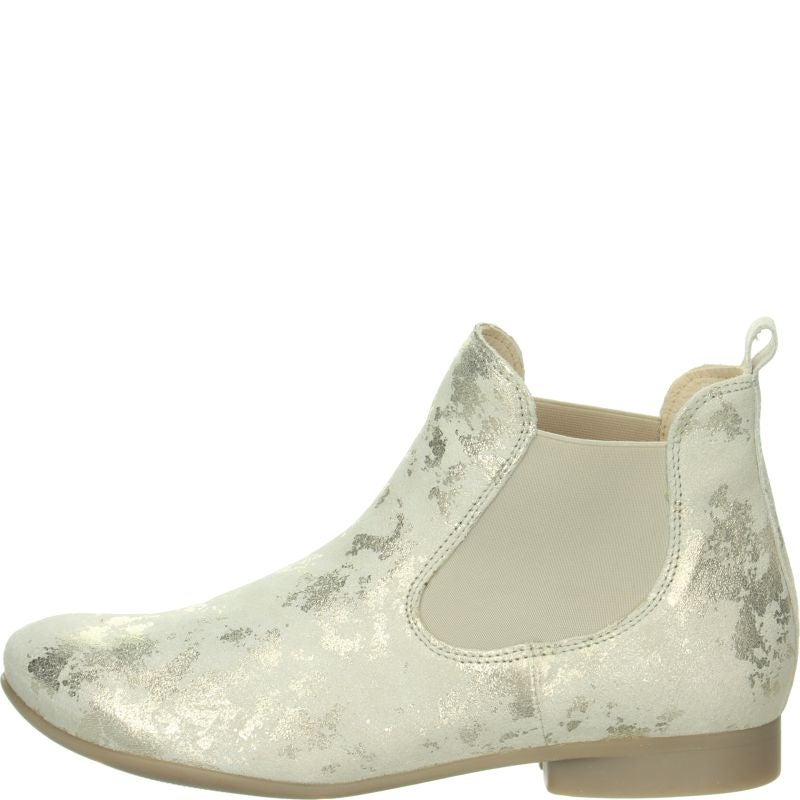 Think GUAD2 Woman Cheslea boot - Material: Leather in Beige